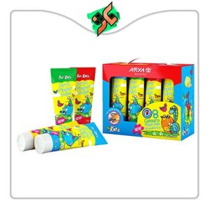 رنگ انگشتی آریا 8 رنگ تیوبی