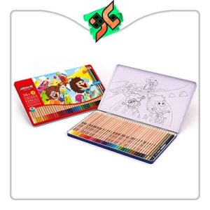 مداد رنگی آریا 36+3 رنگ جعبه فلزی