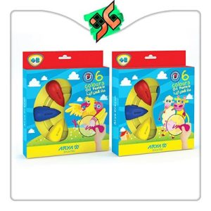 مداد شمعی (کرایون) آریا 6 رنگ